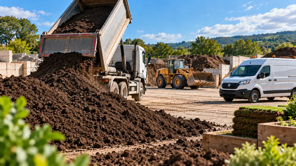 Topsoil blend for landscaping and garden projects in South Wales